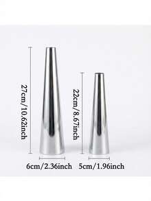 1 chiếc bình hoa hình nón tối giản bằng thép không gỉ, thích hợp để đặt trên bàn cà phê phòng khách, bàn ăn, bàn đầu giường phòng ngủ, bàn học hoặc tủ ở lối vào. Sản phẩm cũng có thể dùng làm quà tặng tân gia, quà cưới, quà kỷ niệm, quà sinh nhật và quà Ngày của Mẹ. - Nhiều phong cách - Xem 4