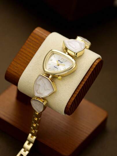 1pc Irregular Women's Quartz Watch Fashionable Retro Exquisite Suitable For Daily Matching Birthday/Graduation Gifts Leisure Party Is The Best Choice For Gifts