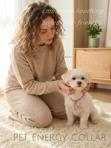 Dây chuyền ngọc lục bảo dệt thủ công cho thú cưng – Làm từ pha lê tự nhiên, thủ công dành cho chó và mèo. - màu xanh lá - Xem 3