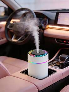 180ml Car Humidifier, Auto Shut-Off, USB Powered, 2 Mist Modes, Ultrasonic Quiet, Aromatherapy Diffuser, LED Light. Black/White, 6 Fragrances. Suitable For Car/Office/Bedroom/Hotel. Combo Set. Car Accessories. - A - View 1