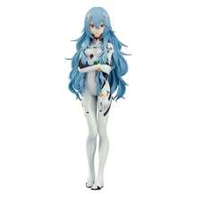EVA Anime Figure Long Hair Red Clothes Rei Ayanami Asuka Movie Version Standing Posture Cute Girl Model Collection Desktop Ornament Gift For Anime Fans - Asuka In Red [approx. 18cm Tall] - View 3