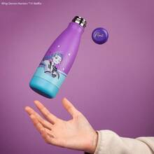 Netflix 1pc Officially Licensed Cartoon  Leak-Proof Cup, Cute Summer Iced Coffee Cup, Purple Design, K-POP - Multicolor - View 2