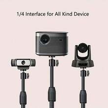 Giá đỡ webcam để bàn có thể điều chỉnh, chân đế ba chân cho camera mạng, giá đỡ webcam. - màu đen - Xem 5