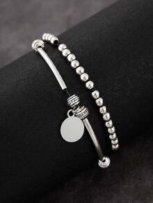 1PC Premium Bohemian Geometric Beaded Anklet, Couple Jewellery, Fashion Holiday Accessories - Multicolor - View 6