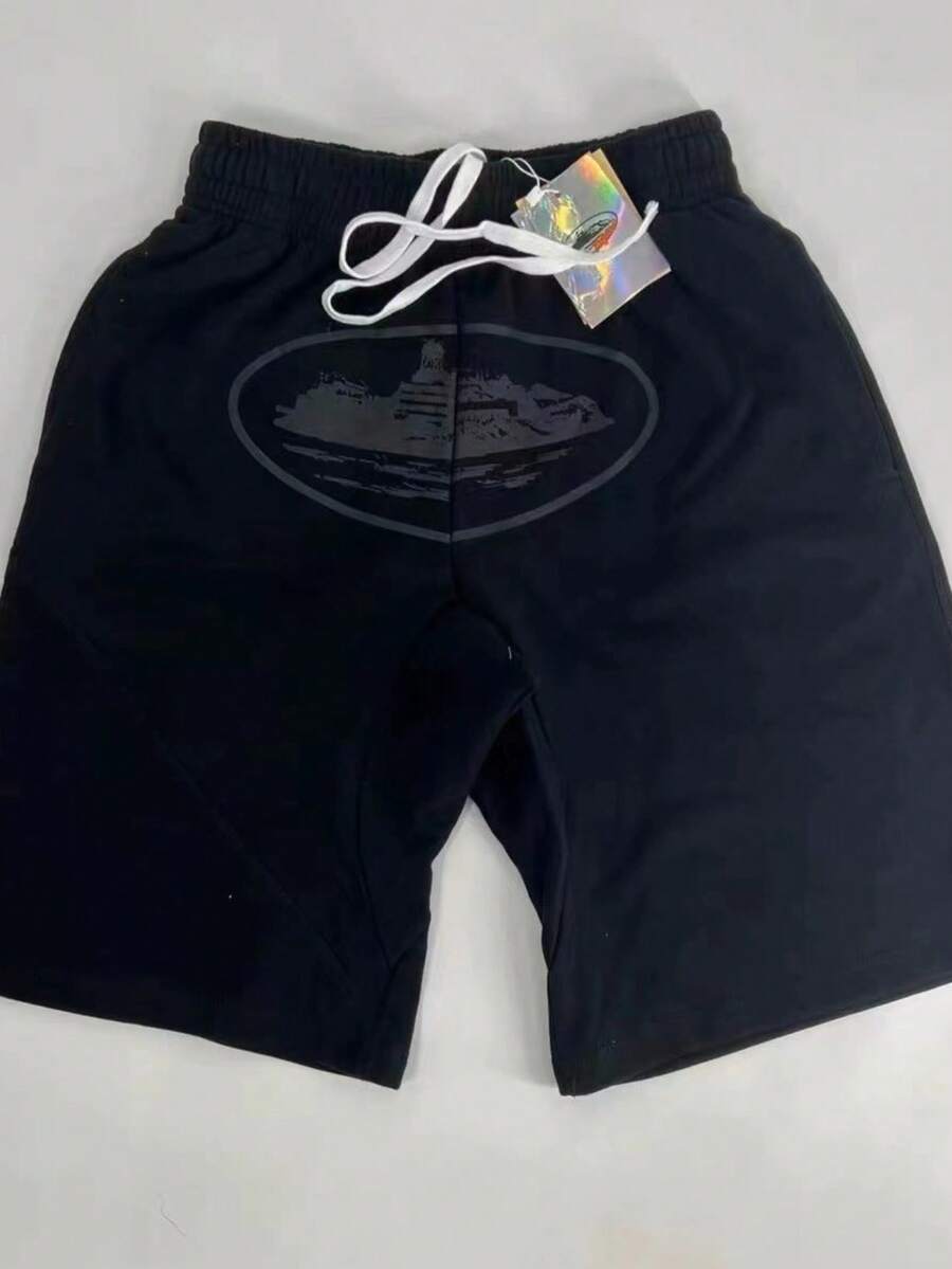 Cort.Eiz Steamer Printed Street Shorts Hip Hop Skateboard Casual Sweatpants Men's And Women's - DK2HY02R - 查看 1