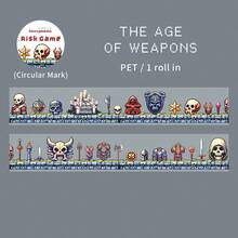 1 Roll/Pack Pixel Adventure Game Series PET Decorative Tape, Suitable For Decorating Cards, Frames, Computers, Phone Cases, Cups, Magazines, Pencil Cases, Luggage, Desktop Decor Stickers, Back To School Supplies - Adhesive Tape - View 15