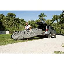 Pelican Boats - Bolsa de paddleboard de pie - PS1458 - Bolsa de transporte de viaje de lujo - Portador y cubierta de alta resistencia - Almacenamiento de paletas - Se adapta a la mayoría de SUPs gris 12 pies - Gris - Ver 5