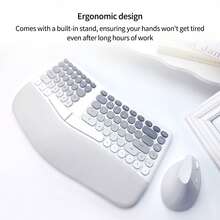 MOFII BOMI 2.4G Wireless Keyboard & Mouse Combo, Full-Size Ergonomic Design, Silent Click, Plug & Play For Office And Home Use, Batteries Not Included - View 6