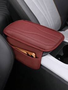 New Universal Car Center Console Sunshade With 2 Storage Pockets - Leather Armrest Box Cover, Waterproof Armrest Box Pad, Armrest Box Cover, Interior Decoration Accessories Suitable For SUV/Pickup/Car, Scratch-Resistant And Wear-Resistant - Style a - View 15