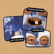 Fuggler Old Fogies Toothy Monster Old Rascal Series 9-Inch Plush Toy (Mr Needles) By ZURU Ugly Monster Stuffed Animal With Human-Like Teeth, Collectible Plush For Kids, Tweens, Teens, Adults & Weird Toy Lovers - Multicolor - View 6