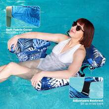 1 buc. Saltea de înot gonflabilă pentru adulți, saltea plutitoare pentru piscină, 64x32 inch cu tetieră, saltea de înot, ideală pentru recreerea acvatică pe plajă de vară - Stilul A - Vizualizare 2