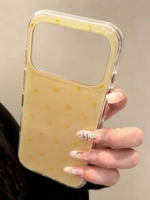 Y2K Cute And Simple Star Leopard Print Phone Case, Compatible With IPhone 17 Pro Max, 17 Pro, 17 Air, 17, 15, 16 Pro Max, 14 Pro, 13, 12, 11, Smooth Soft Case, Gift Packaging.Beautiful And Simple Appearance.The Back Cover Is Soft, Shock Resistant, Waterproof, Drop Resistant, And Scratch Resistant - Yellow Background Stars - View 5