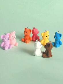 Móc khóa hình gấu bông chữ cái, móc khóa chữ cái A-Z màu bạc, mặt dây chuyền hình gấu dễ thương phù hợp với túi xách, ví, ba lô, túi du lịch, móc khóa trang trí cho phòng tập thể dục, lớp học, trò chơi ghép hình, sử dụng hàng ngày và làm quà tặng, phụ kiện thời trang cho phụ nữ và bé gái, hoàn hảo cho Giáng sinh, Ngày Valentine, Sinh nhật, quà tặng tựu trường. - Nhiều màu - Xem 10