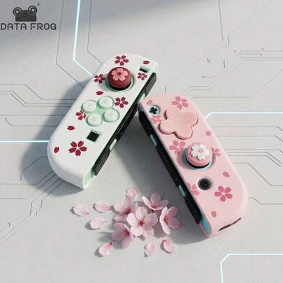  DATA FROG Joy Con Button Stickers Switch NS Dpad Stickers Colorful Cat Paw Joystick Caps Controller Accessories