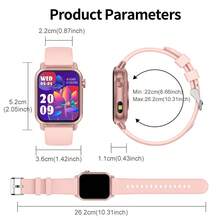 1.85 Inch Square Smart Watch For Men And Women, Full Touch Screen Smartwatch, Fitness Tracking, Wireless Call, LED Flashlight, Multiple Sports Modes, Music Control, Information Push, Remote Camera, Compatible With Android & IOS - 彩色 - 查看 9
