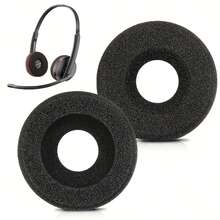 耳機耳墊泡棉耳墊替換零件，相容於 HW251N HW261N HW510 HW520 Blackwire C310 320 3210 C3220 C3320 C225 C315 C325 Jabra PRO 920 Biz 1500 GN2000 耳機 - 黑色 - 查看 2