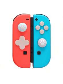 DATA FROG Joy-Con 按键贴纸 Switch NS 方向键贴纸 彩色猫爪摇杆帽 控制器配件 - 查看 6