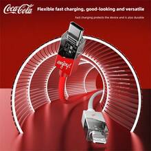 Coca-Cola C-7 USB C Cable, 60W High-Speed Charging With Smart Chip Protection, Leak-Proof & Design, Universal Type-C Cord For Laptops, Tablets, Phones, And Gaming Devices - White - View 5