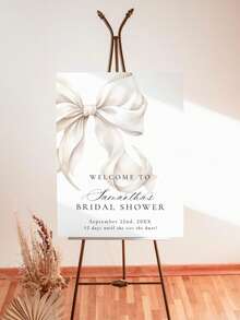 Cartel de bienvenida de boda con foto, Cartel de bienvenida de boda, Póster de recepción, Cartel de bienvenida moderno, Cartel de bienvenida con foto, Plantilla editable - Multicolor - Ver 3