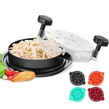 Chicken Shredder Tool Twist: 2026 Pro Food-Grade Visible Meat Shredder with Strong Anti-Slip Base Ergonomic Handle Chicken Breast Shredder Suitable for Pork Beef Chicken - Black - Negro - Ver 1