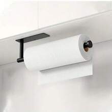 Stainless Steel Wall-Mounted Toilet Paper Holder - Self-Adhesive, Space-Saving Household Tissue Paper Storage Rack, Essential Accessory For Kitchen And Bathroom - Irregular - View 4
