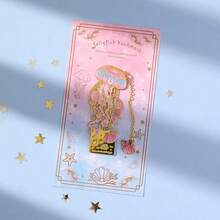 1pc Vintage Hollowed Out Jellyfish Metal Bookmark Exquisite Marine Animals Bookmarks With Chain Reading Book Clip Gift For Book Club Readers Friends Teachers Students - Jellyfish - View 6