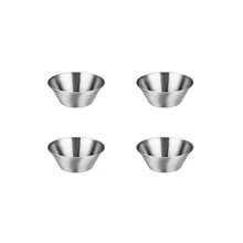 2/4/6/8cps Stainless Steel Condiment Cups - For Tomato Sauce, 1.5oz (50ml) For Dipping Sauces - Ideal For Home And Restaurant Use, Brushed Metal Finish, Dipping Sauce Dish - Silver - View 15
