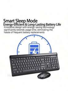 Ultra-Thin Wireless Keyboard And Mouse Set, Quiet, Power-Saving, Portable, Suitable For Office, Home, Laptop, And Desktop Computers - View 7