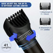 1pc USB Rechargeable 5-In-1 Multifunctional Hair Clipper, Men's Home Use Digital Grooming Kit, Fully Washable Electric Shaver - View 6
