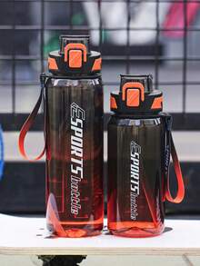 1件 950ml/30oz 或 700ml/24oz 漸層吸管水壺，大容量刻度運動水壺，附編織提把，返校季 - 彩色 - 查看 11