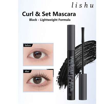 lishu 持久防水不晕染睫毛膏，打造持久自然卷翘不下垂的睫毛，适合初学者使用。