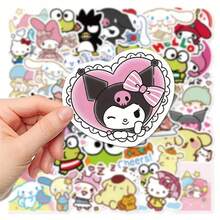 SANRIO 100张/套 可爱卡哇伊防水乙烯基动漫贴纸 趣味猫咪卡通贴纸 笔记本电脑装饰防水贴纸（部分图案随机） 圣诞节 圣诞礼物 游戏 圣诞装饰 热门礼物 男士礼物 游戏 派对游戏 动漫人物 微缩模型 小玩意 - 彩色 - 查看 3