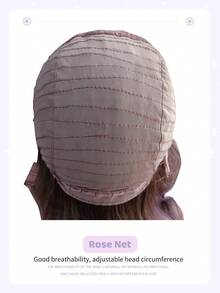 26-Inch Long Synthetic Wig Featuring A Natural Wavy Style In A Stunning Purple Gradient. Designed With Bangs , It Is Crafted From Heat-Resistant Fiber To Ensure Durability. This False Hairpiece Is Perfect For Daily Use, Offering A Natural And Realistic Appearance That Mimics. - Purple Ombre - View 10