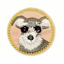1pc Cute Cartoon Dog & Cat Embroidered Cloth Patch Decorative Sticker, Round Animal Sticker Accessory For Computer Embroidered Badge Logo - Cartoon Animal Patch - View 15