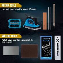Snowboard And Ski Tuning Kit, With Iron, All - Temp Snowboard Wax, Angled Tuner File - Regular - View 9