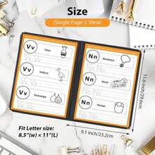 FLKQC 2PCS 8.5 X 11 Inch Menu Covers, 2 Page 4 View Transparent Restaurant Menu Covers, Fits A4 Size Paper, Menu Holder (2 Page) - ColorA - View 2
