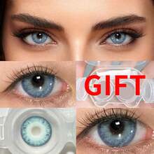 12 Pairs Of Colorful Contact Lens Cases, Offering A Variety Of Color Options. Comes With Contact Lens Cases And Wearing Tools, Suitable For Year-Round Use, And Can Be Used For Eye Makeup, Cosplay, Festive Event Dressing, Halloween Costumes, Cosplay, And More. - YF05 - 查看 4