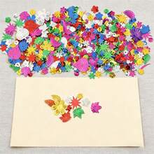 [Số lượng có hạn] Bộ hơn 1000 hạt kim tuyến, hạt cườm và lá vàng hình hoa và lá – Dùng để tự làm trang sức, khuyên tai, vòng cổ, phụ kiện tóc, đồ thủ công bằng nhựa, nghệ thuật làm móng, đám cưới, Giáng sinh, làm thiệp – Nguyên liệu thủ công chất lượng cao - Cổ điển hỗn hợp - Xem 6