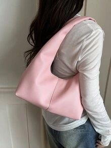 Fashionable Large Tote Bag For Women, New Design Shoulder Bag, Chic Handbag - Pink - View 4