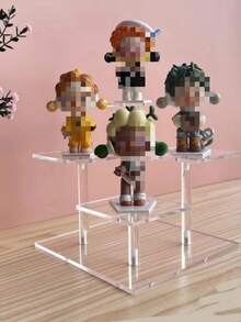 Kệ trưng bày nhiều tầng bằng acrylic trong suốt, thích hợp để lưu trữ và trưng bày anime, mô hình xe hơi, nước hoa, mỹ phẩm. - Trong sáng - Xem 3