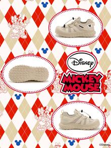 Disney 米奇官方授权联名款 | 一双儿童运动鞋，适合日常、节日、运动和户外活动穿着。穿着舒适贴合脚型，防滑、耐磨、透气。（男童运动鞋、男童板鞋、儿童运动鞋、女童运动鞋、女童板鞋） - 米色 - 查看 4