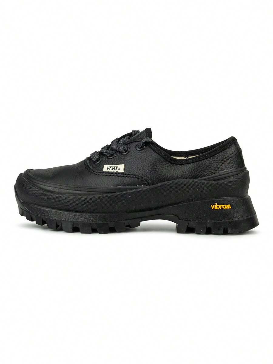 Vans男鞋女鞋Authentic Vibram DX厚底增高鞋德比鞋低筒休閒鞋情侶鞋VN0A5JLWBKA - 黑色 - 查看 1