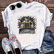 1pc/2pcs/3pcs High Definition Pattern DIY Iron-On Patches, Bulldozer Breaking Wall Design - Suitable For T-Shirt Making, Pillow Decor, Backpack, Cushion, Pants, Sofa Cover, Garment Applique, Factory Use, Beginner Friendly, Seamless Adhesion, High Tear Resistance, Fade-Resistant And Washable, Image Only - Multicolor - View 6