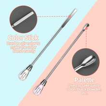 ATOMUS 2pcs Tattoo Ink Mixing Sticks, Nail Art & Pedicure Tools, Rhinestone Tattoo Supplies - Silver - View 4