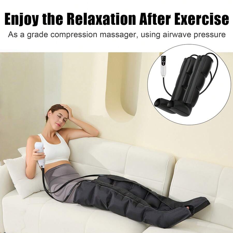 LUYAO 2pcs Professional Massage Device Accessories, Professional Massage Device With Dynamic Compression Technology Full Body Massage System, Suitable As Gift For Couples, Family, Birthday, Christmas - EU C Type Plug(220-240V) - View 1