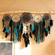 Bohemian Style Dream Catcher Wall Hanging Decor, Without Wooden Stick, Suitable For Home, Wall, Bedroom And Apartment Decoration - Dreamcatcher - View 8