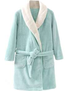 Bathrobe - Green - View 7
