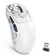 ATTACK SHARK * Chuột chơi game không dây HXSJ T700, độ phân giải có thể điều chỉnh 10K DPI, cảm biến quang học 1K, kết nối 2.4G/BT/USB-C, 6 nút lập trình, trọng lượng nhẹ 56g, thiết kế công thái học dành cho người thuận tay phải. - Xem 13