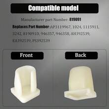2 Set 819091 Refrigerator Shelf Support Studs Kit, Stud-Shelf Fit For , Maytag, ,, Jenn-Air, Amana And More,Freezer Support Studs Replace For AP3119967,1024,115911,3242 - 1 Set - View 3
