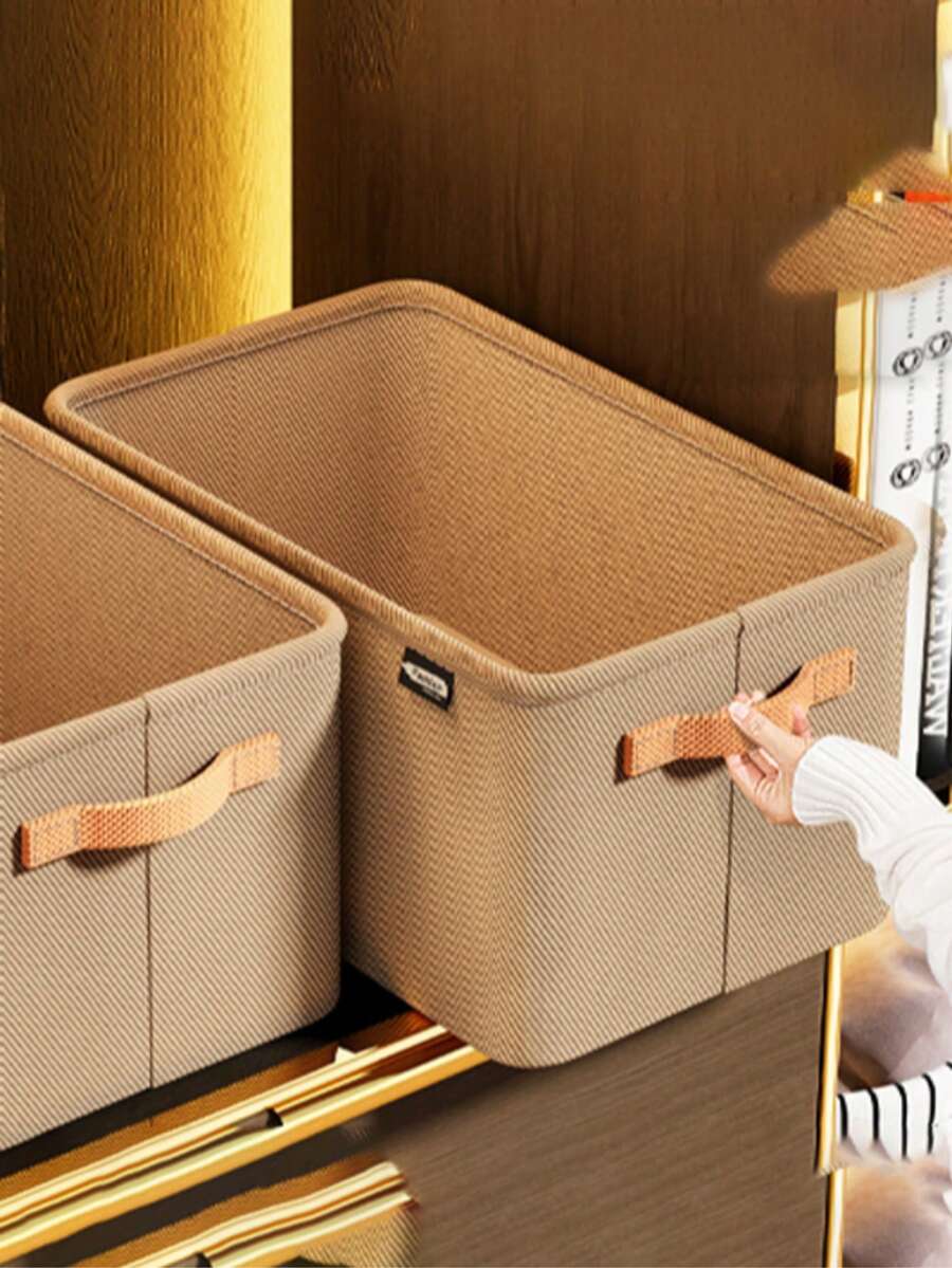 经典可折叠收纳篮,简约纯色中性设计,加厚耐用透气面料,现代实用风格,四季皆宜,适合男士、女士及家居收纳爱好者。 - 彩色 - 查看 1